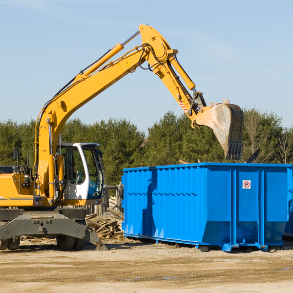 are there any restrictions on where a residential dumpster can be placed in University Florida